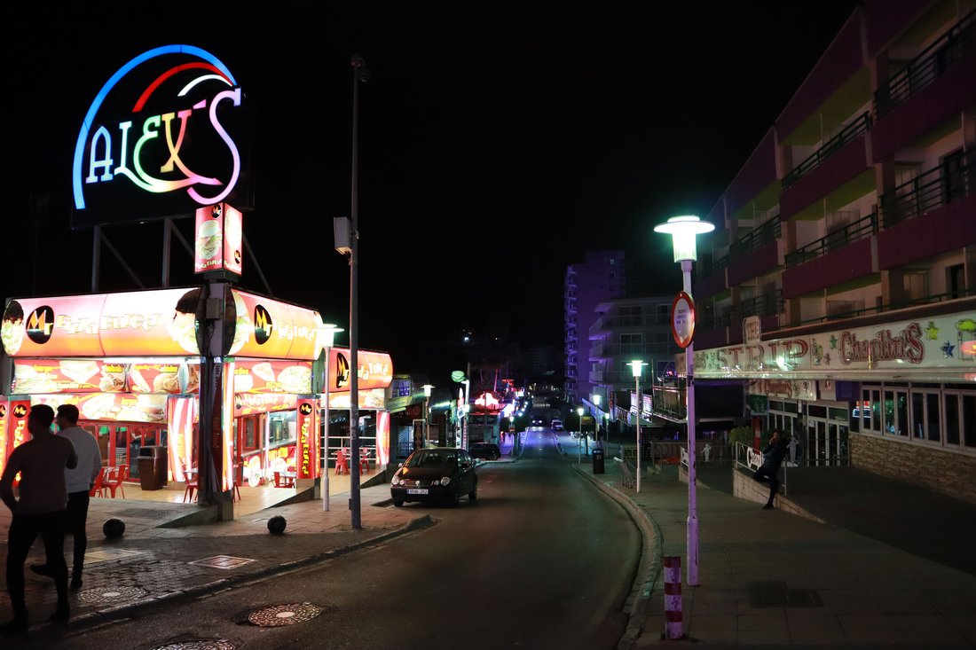 Magaluf, the strip, platsen där Emme försvann.
