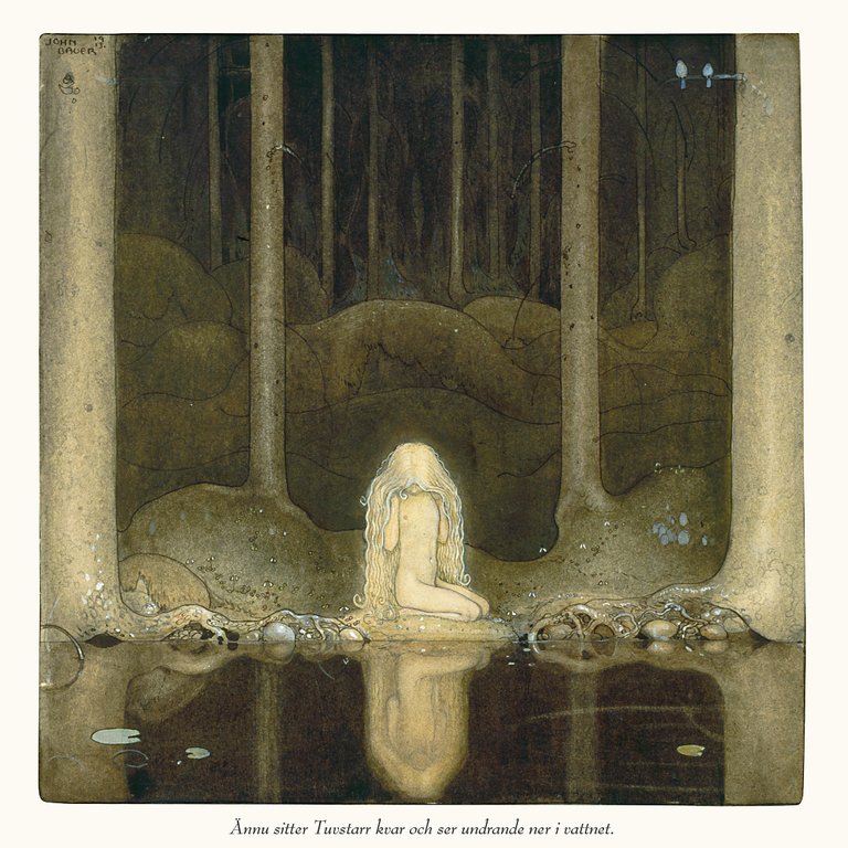 Ur <em>Bland tomtar och troll</em> av Erik Åkerlund. Illustration av John Bauer.