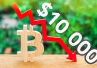 Bitcoin price drops bellow $10,000 as the cryptocurrency loses 6,5 percent in 24 hours