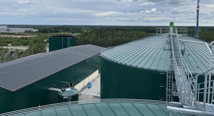 Biogasfabriken i Eskilstuna