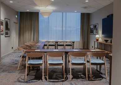 Konferenslokalen Last Word u-möblerad