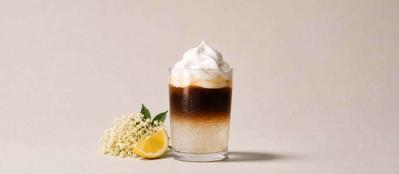 Fizzy espresso lemonade