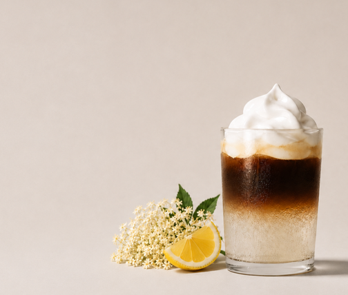 Fizzy espresso lemonade