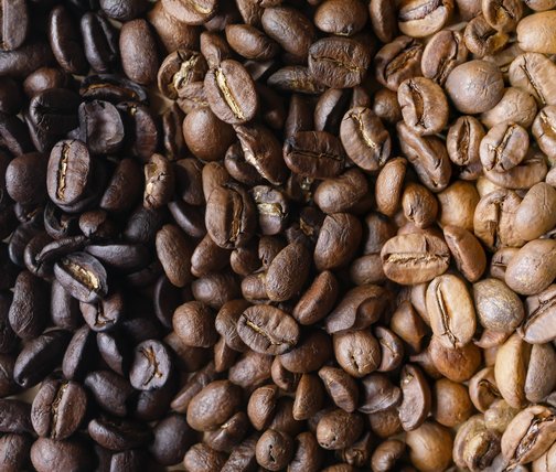 mörkrostat kaffe