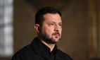 Ukraine's President Volodymyr Zelensky pictured at a press conference during meeting of Coalition of the Willing' leaders at the Hotel des Invalides in Paris, France on July 13 2026