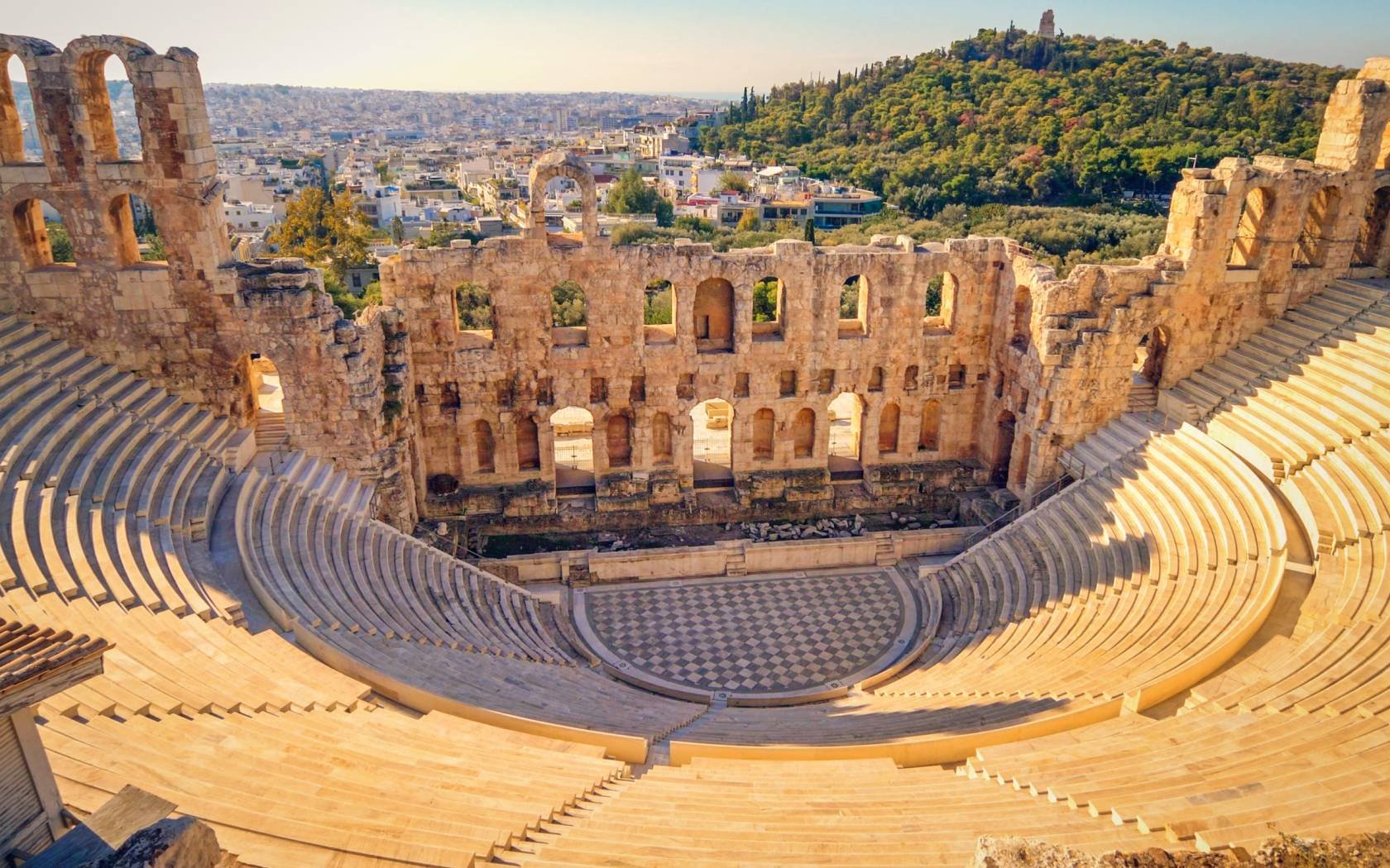 The theatre of Dionysus at the Acropolis, Athens.
