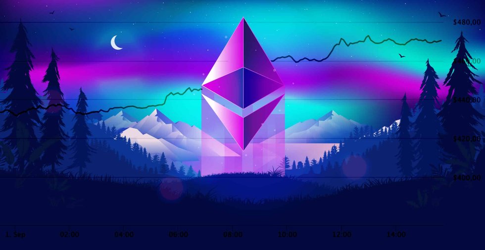 Ethereumpriset närmar sig 500 dollar – har gått upp med 12 procent det senaste dygnet