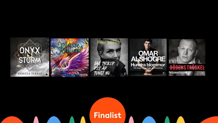 De är finalister i Storytel Awards – Stora ljudbokspriset 2026