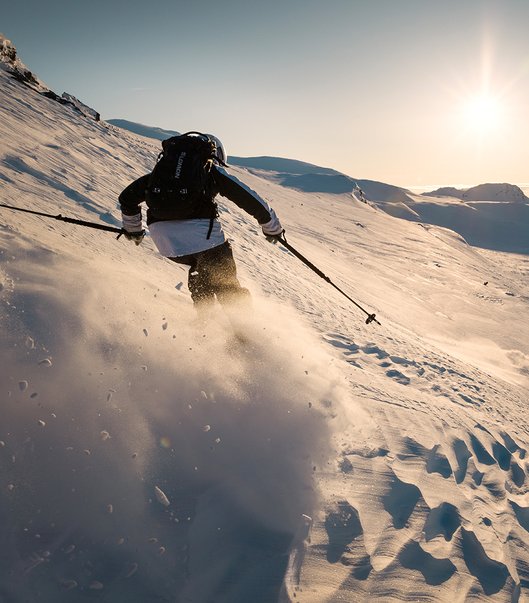off-piste skiers