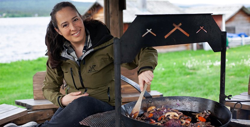 Camila Bianco är ny kökschef på Icehotel i Jukkasjärvi. Foto: Pressbild
