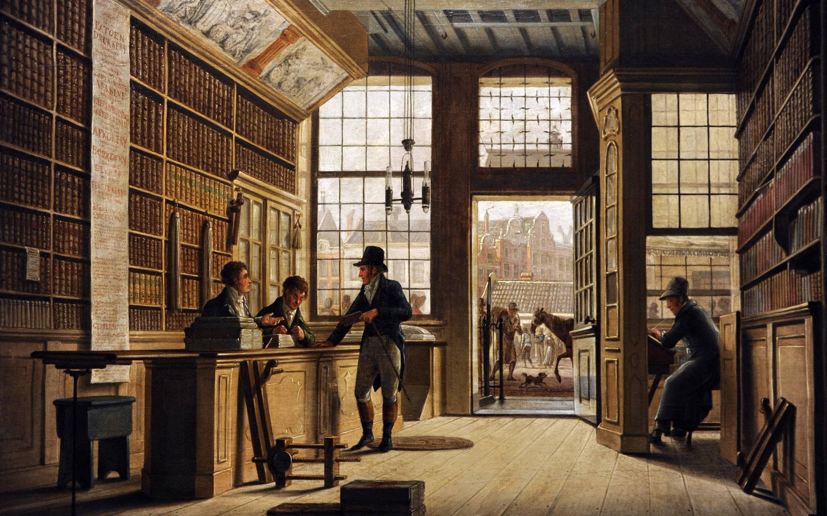 Johannes Jelgerhuis' The Shop of the Bookdealer