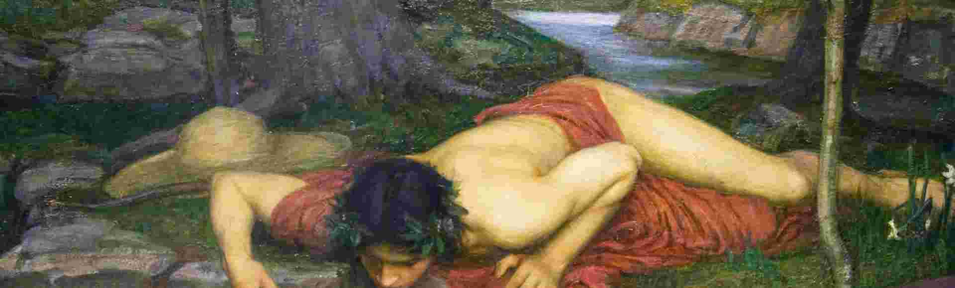 Detail from Echo and Narcissus by John William Waterhouse, 1903.