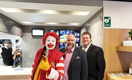 Patric Lundström var med och invigde McDonalds i Piteå.