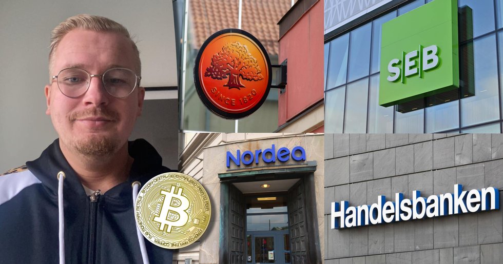 Lasse, 30, handlade med bitcoin – blev avstängd från samtliga svenska banker
