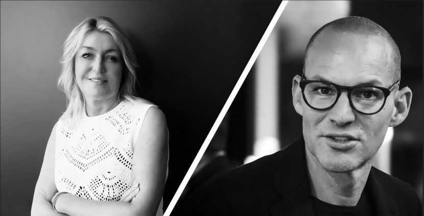Amets grundare Helene Åqvist och Tommaso Pacini, ägare av La Bottega. Tillsammans har de nu bildat AMEGA LAB, som ska lyfta den skandinaviska hotellbranschen till nya höjder. Foto: AMEGA LAB