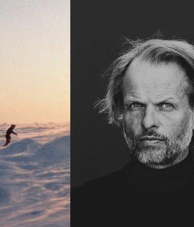 Han åkte skidor ensam till Sydpolen