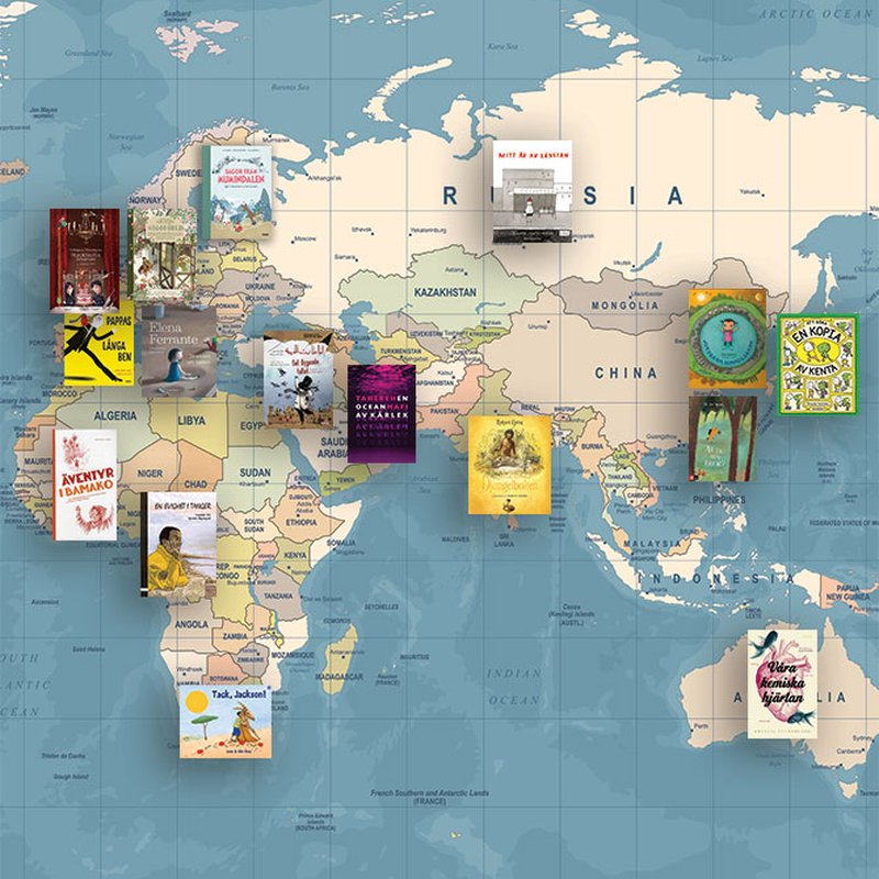 Från Indien till Italien — res jorden runt med barnböcker