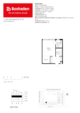 PlanlösningVästra Kyrkogatan 8 B