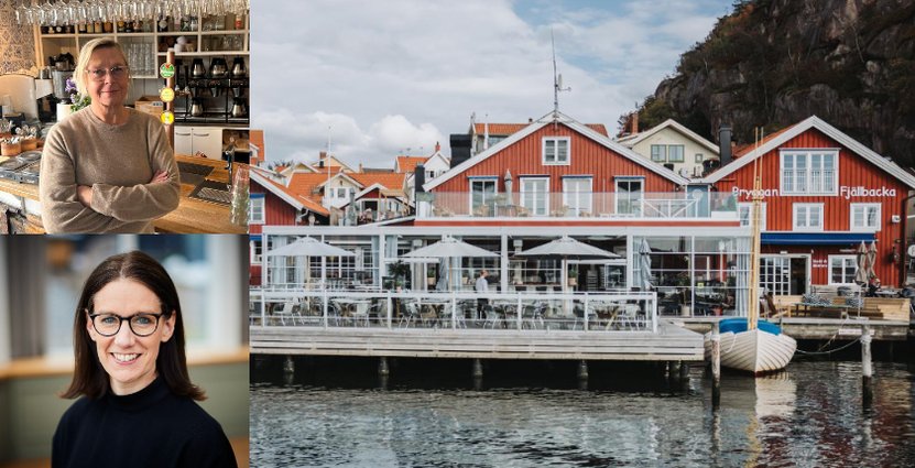 Susanne Maxvall (överst) driver Bryggan i Fjällbacka och Linda Sturk är projektledare på Turistrådet i Västsverige.  