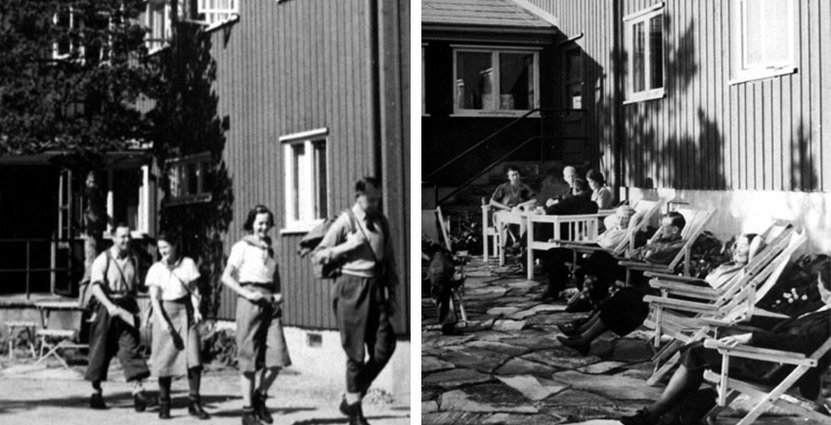 Den ursprungliga fjällstationen byggdes 1937, 816 meter ööver havet.  