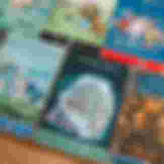 Puffin paperback editions of the Narnia tales by author CS Lewis