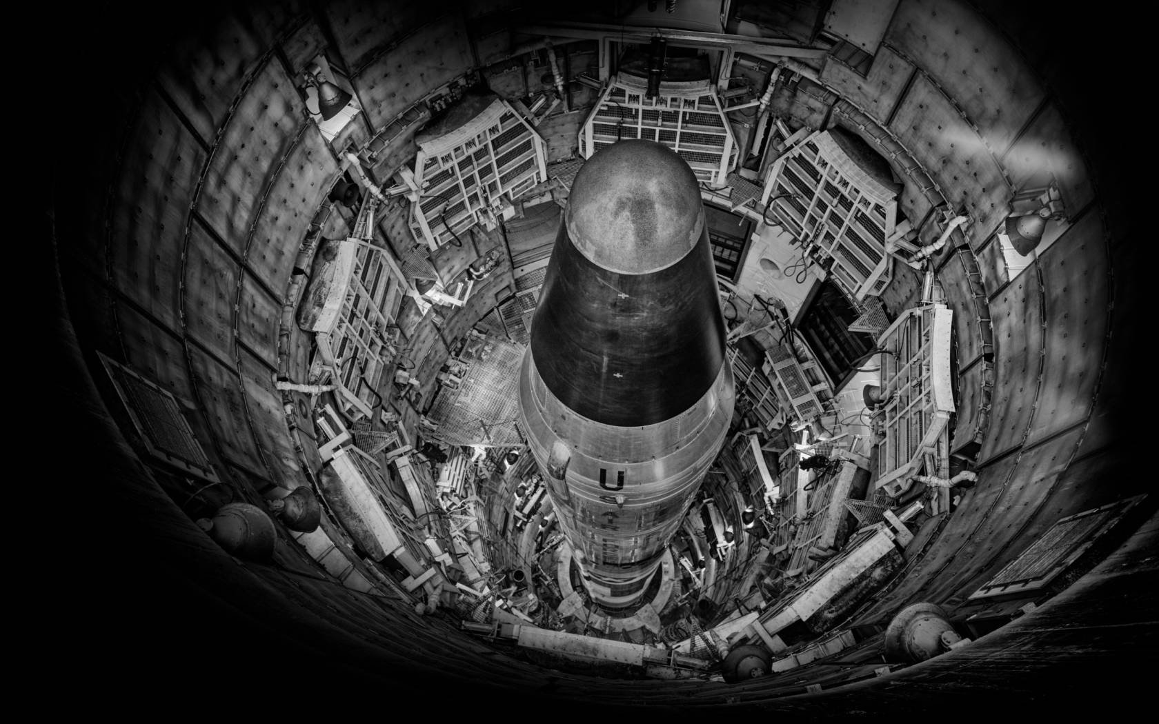 The American Titan Intercontinental Ballistic Missile in a silo.