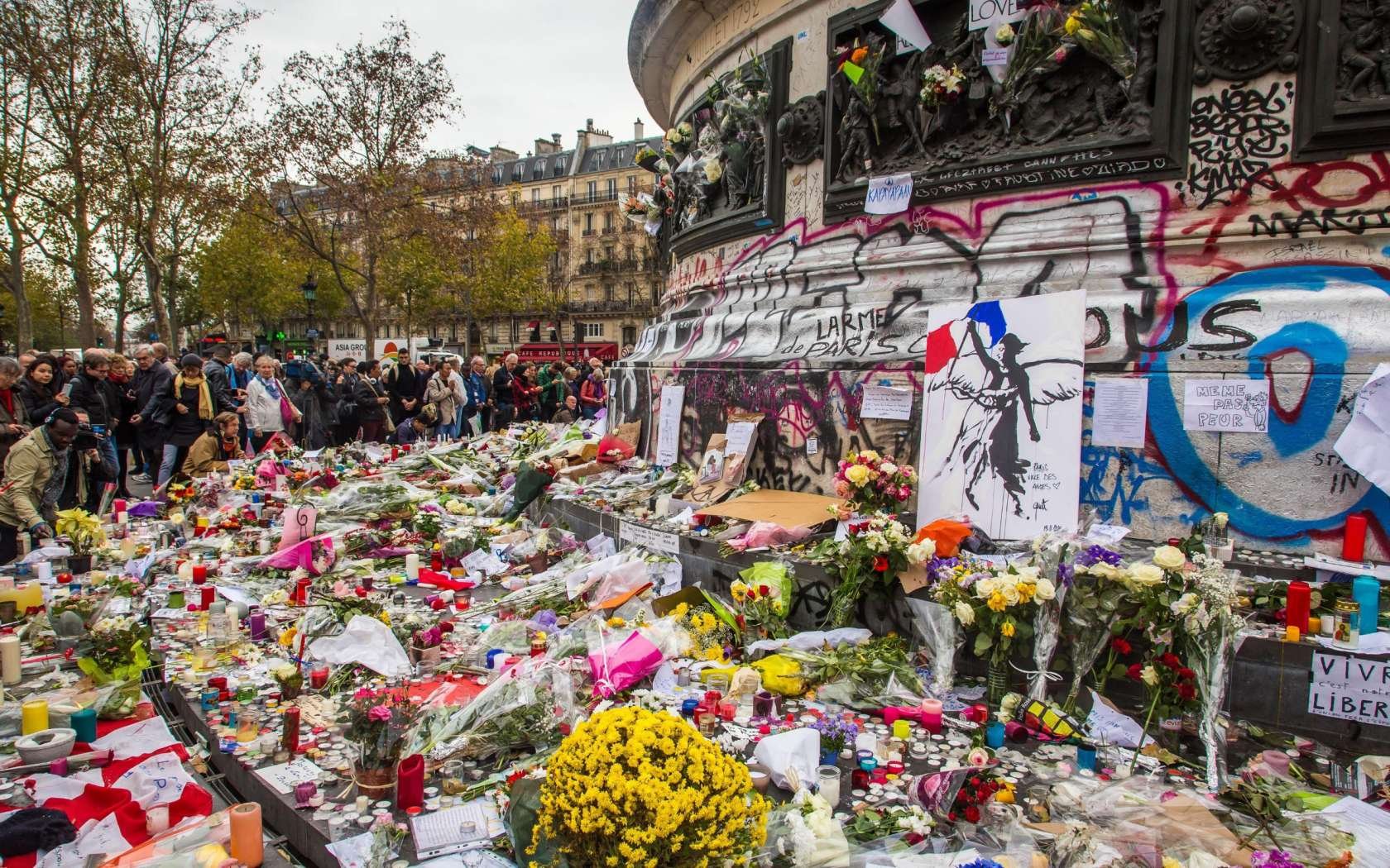 Terrorist attack Paris memorial