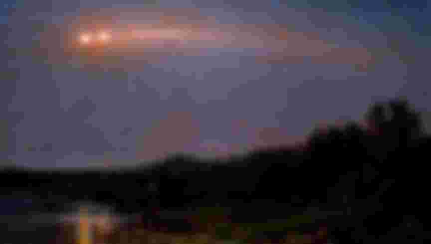 The Meteor of 1860 by Frederic Edwin Church (Credit: Wikipedia Commons)