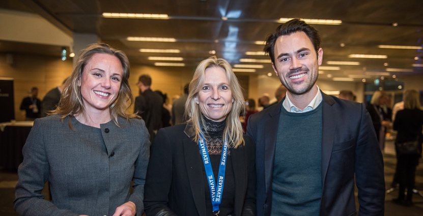 Charlotta Olsson, Park Inn Solna, vimlade med Charlotte Blum, Hops Management, och Erik Tengen, Oaky. 