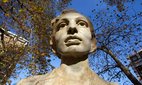 Statue of WWII Special Operations Executive heroine Noor Inayat Khan in Gordon Square, London.
