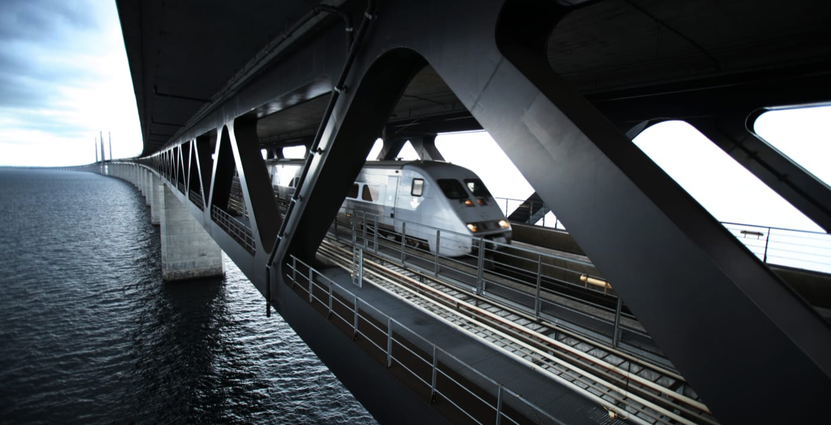 Den största ökningen av tågresor under sportlovsveckorna är till Köpenhamn. Foto: SJ