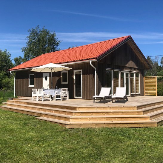 Fritidshus på bjälklag