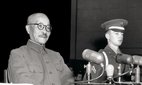 General Hideki Tojo taking the stand for the first time during the Tokyo Trials in Japan on 26 December, 1947. Credit: Shawshots