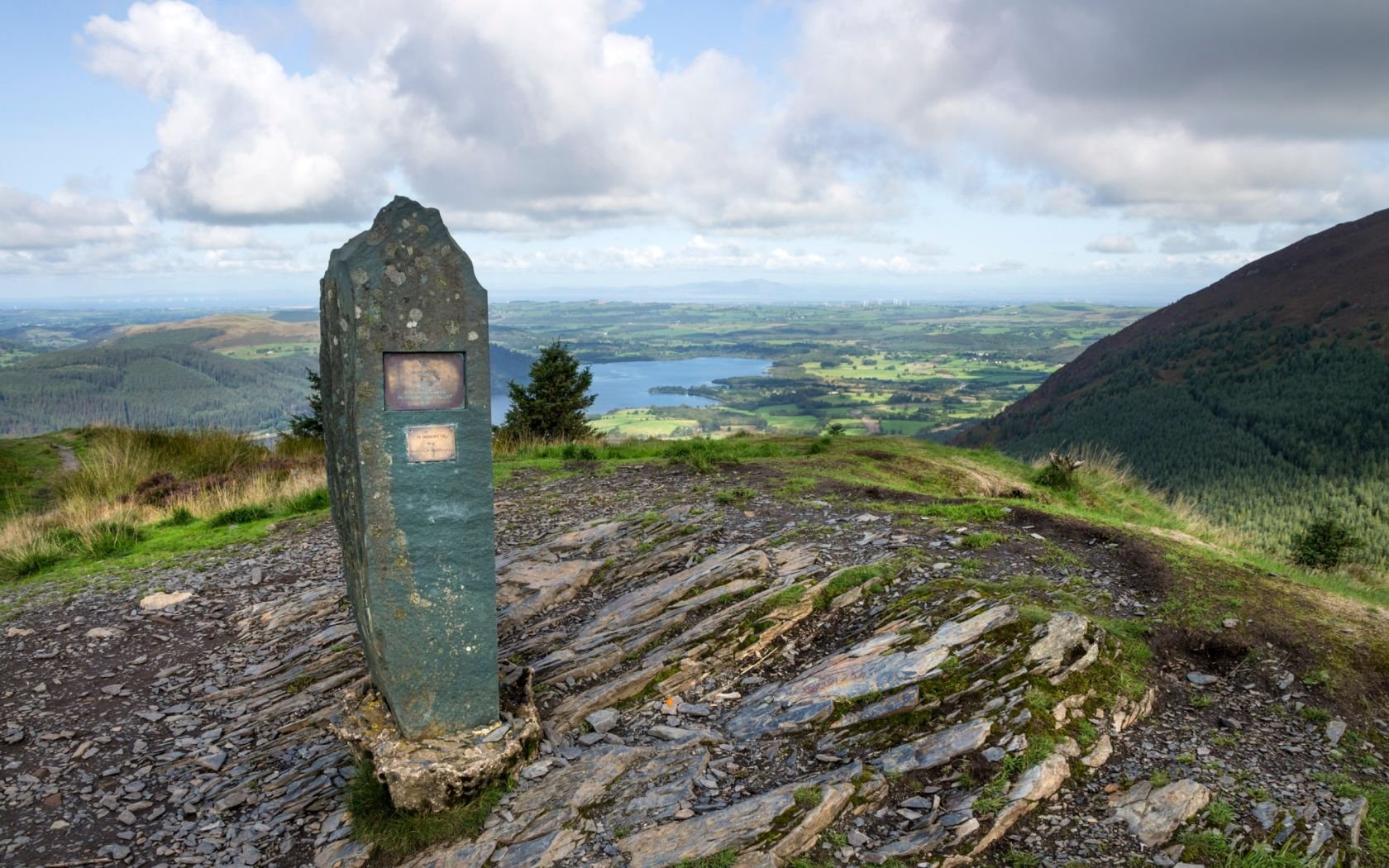 The Summit of Dodd Fell overlooking Bassenthwaite in the Lake District.