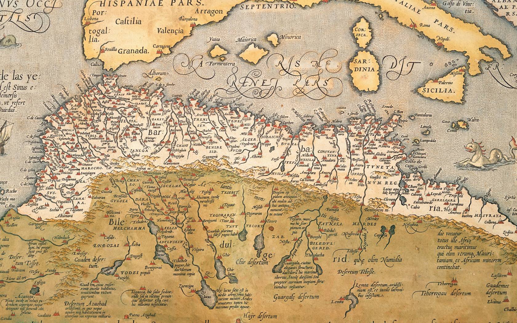 Map of Northern Africa 1602