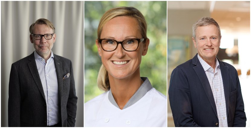 Stefan Lundin (Visita)       Jenny Leijonhufvud (MAX Burgers) Henrik Nerell (McDonald's)  