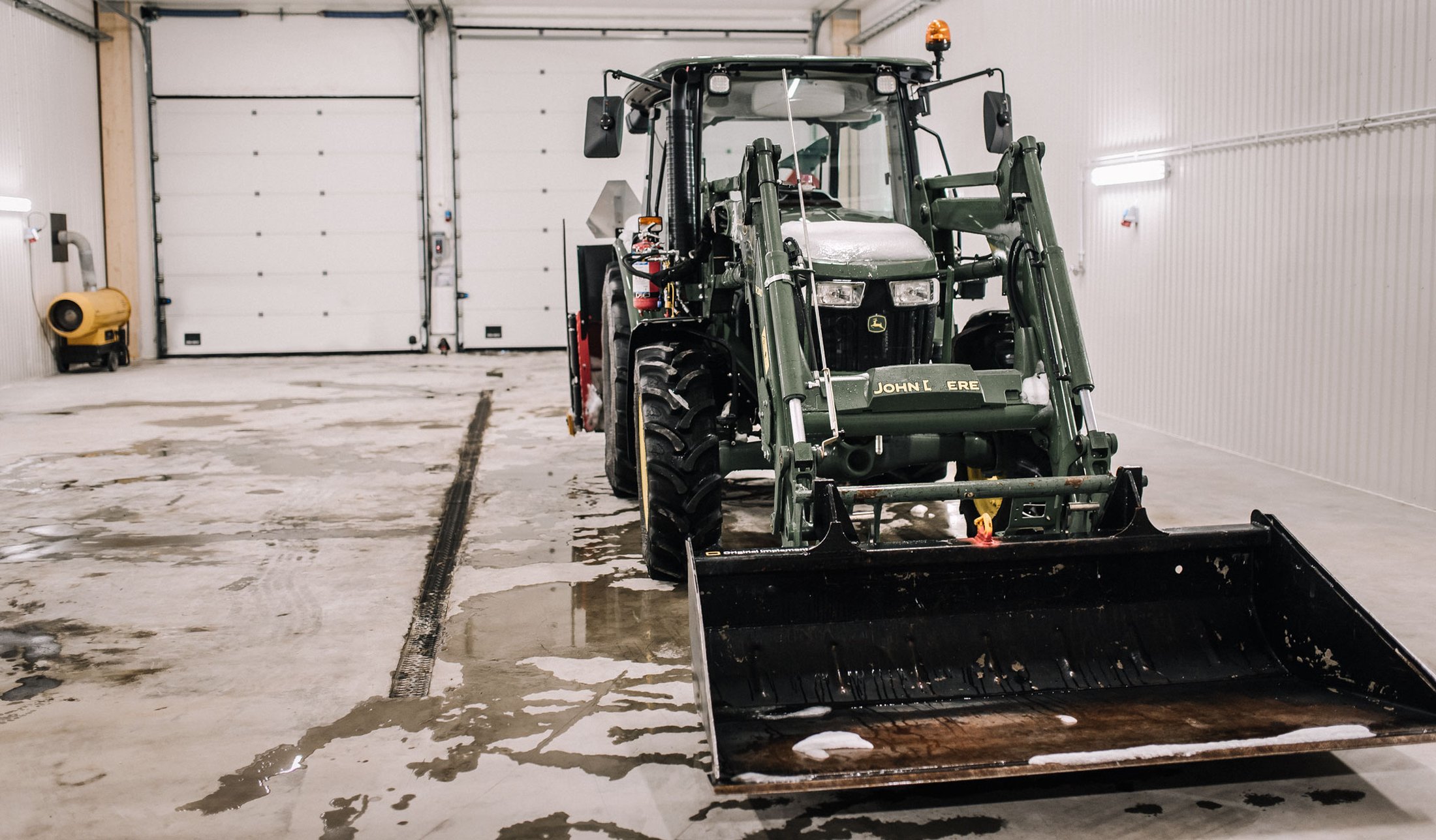 Maskinhall med järnvitriol