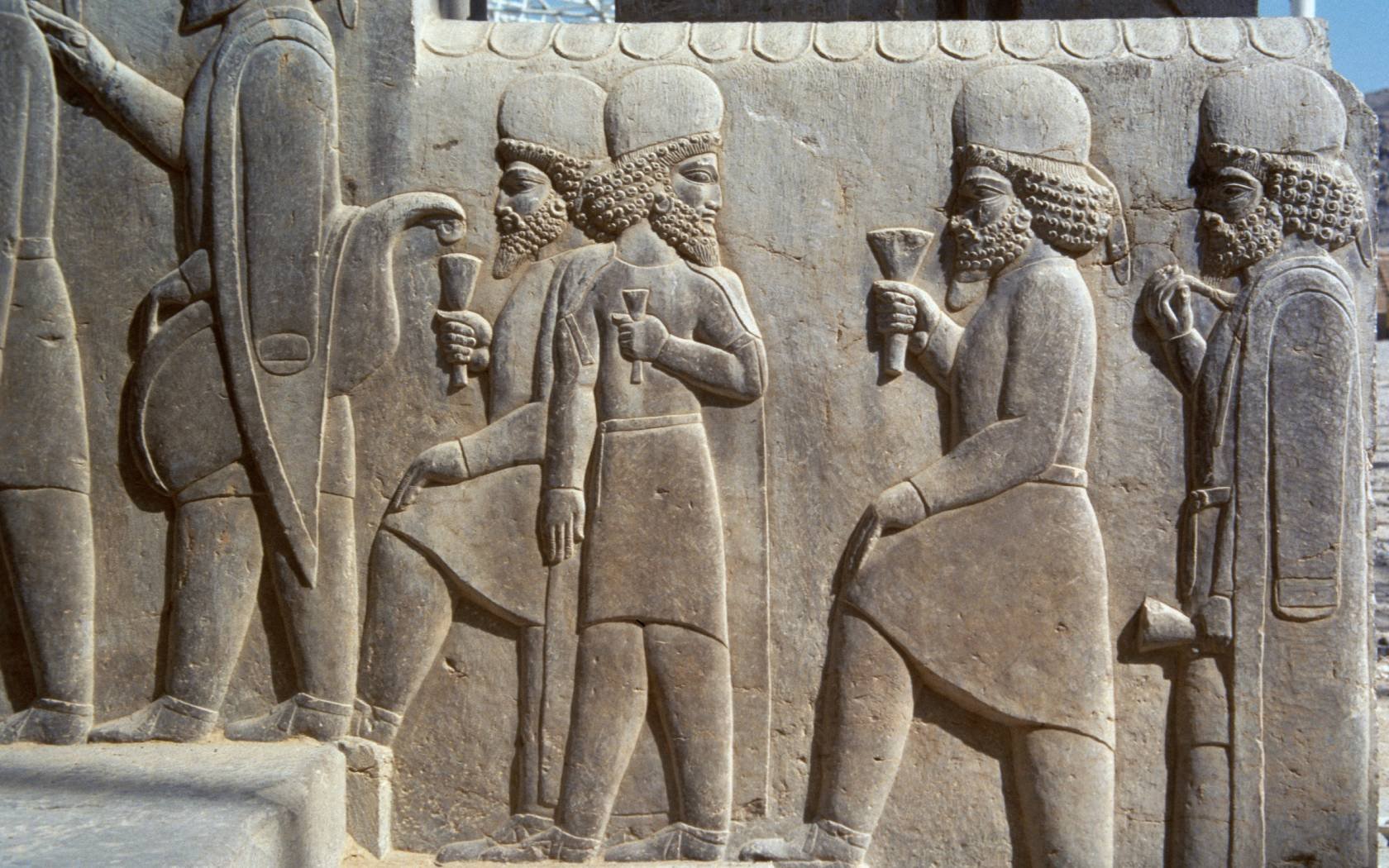Relief of dignitaries addressing a Nowruz celebration, 5th century BC.