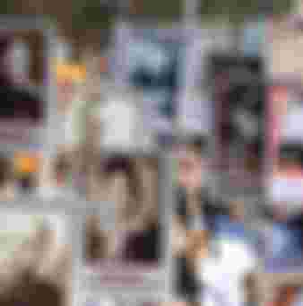 People carry portraits of their relatives - soldiers of the Second World War - as they take part in the Immortal Regiment march in downtown Moscow.