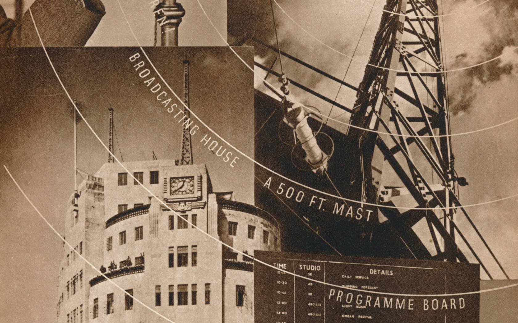 A pre-war poster advertising the BBC.