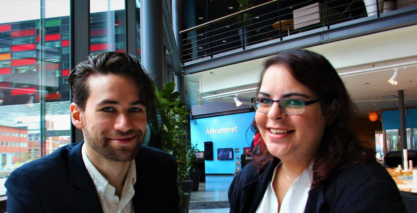Studenterna Michael Fradkin och Hila Darabi ligger bakom en ny jobbmässa i Göteborg.  