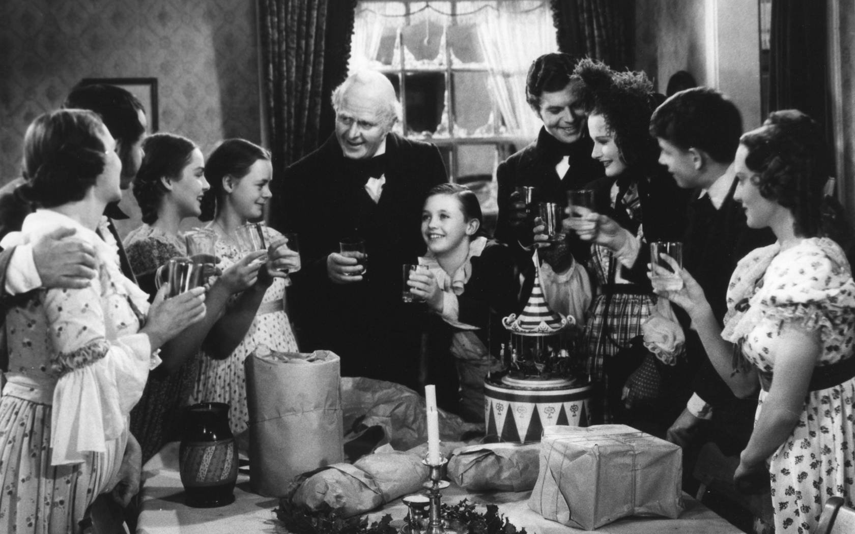 Still from the 1938 version of A Christmas Carol.