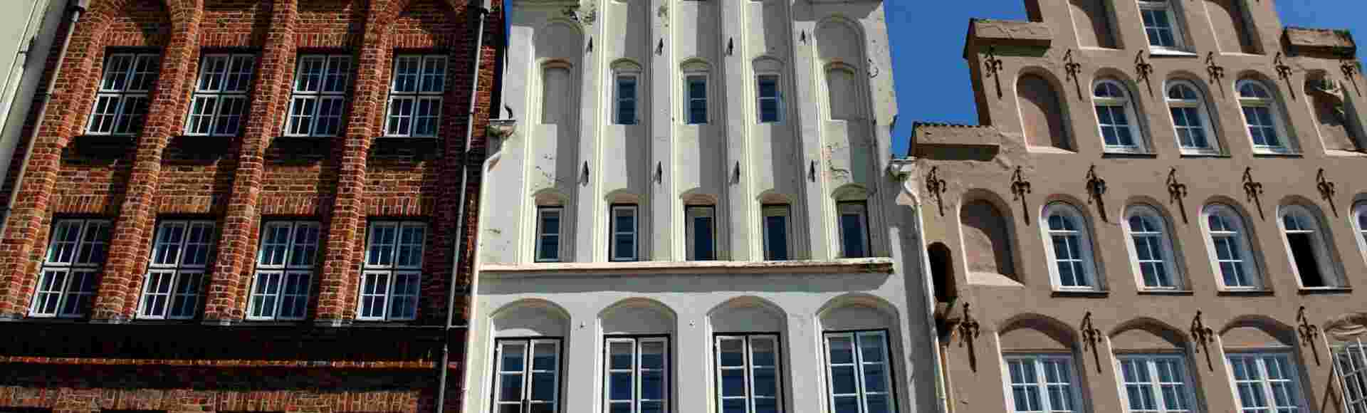 Gabled houses in Lubeck, Germany.