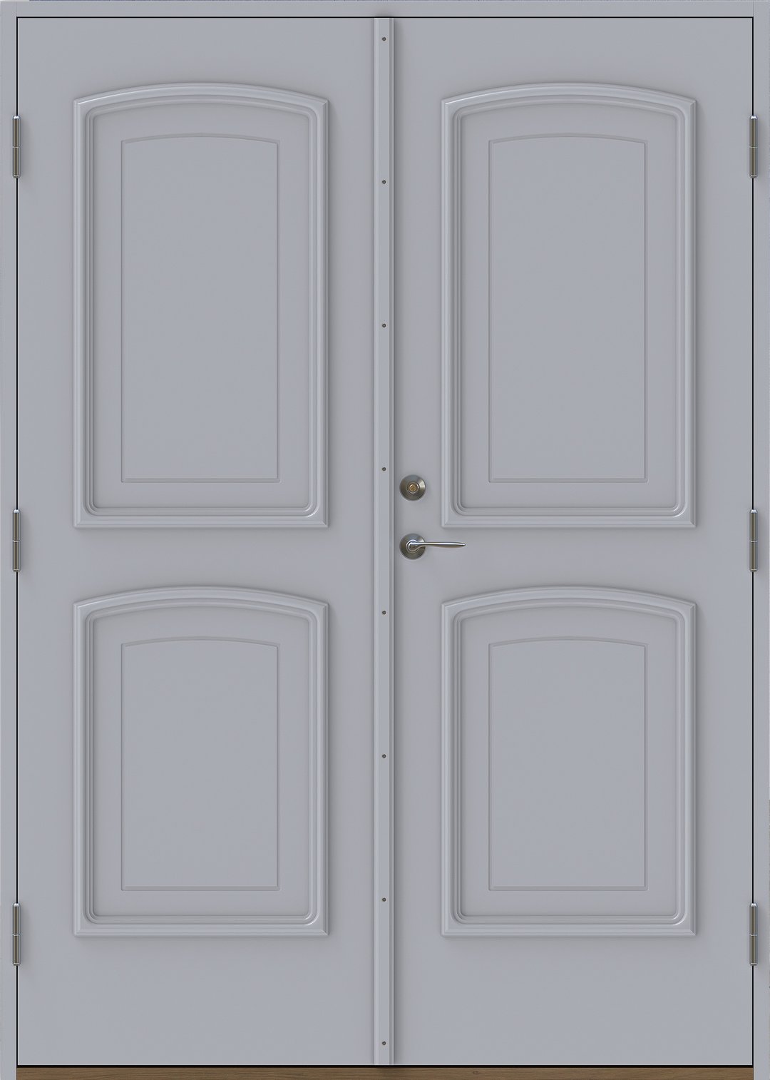 Safir pardörr utan glas Ljusgrå