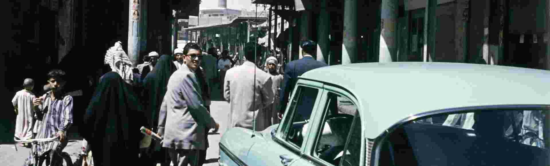 A Baghdad street scene captured in 1955. Credit: INTERFOTO