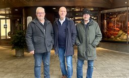 De tre delägarna som står bakom framgången med Stålpartier i norr.
