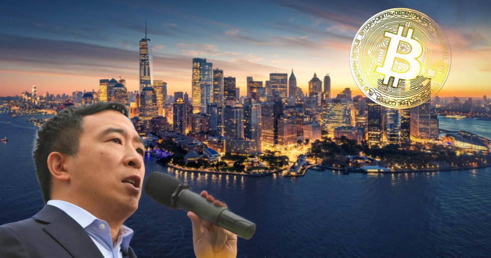 Andrew Yang tippas bli borgmästare i New York – vill göra staden till hub för bitcoin