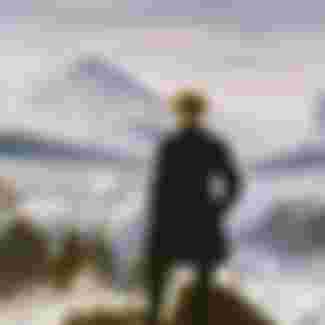 Caspar David Friedrich's 'Wanderer above the Sea of Fog'.
