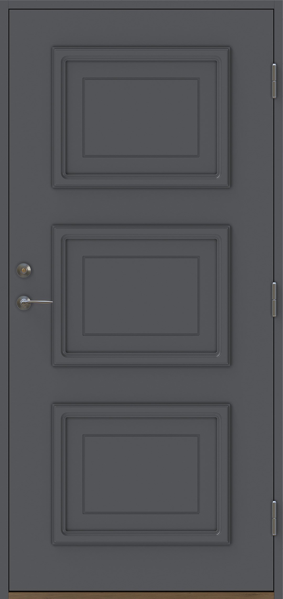 Zirkon utan glas Mörkgrå