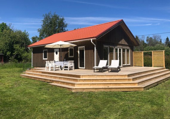 Fritidshus på bjälklag